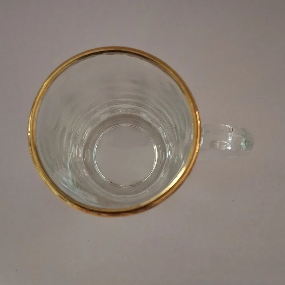 Rare Vtg Solvang California Windmill Souvenir Shot Glass Danish - Themed Gold